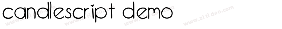 Candlescript Demo字体转换